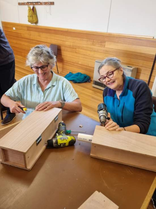 Nest Box Workshop in the Batesford Hall