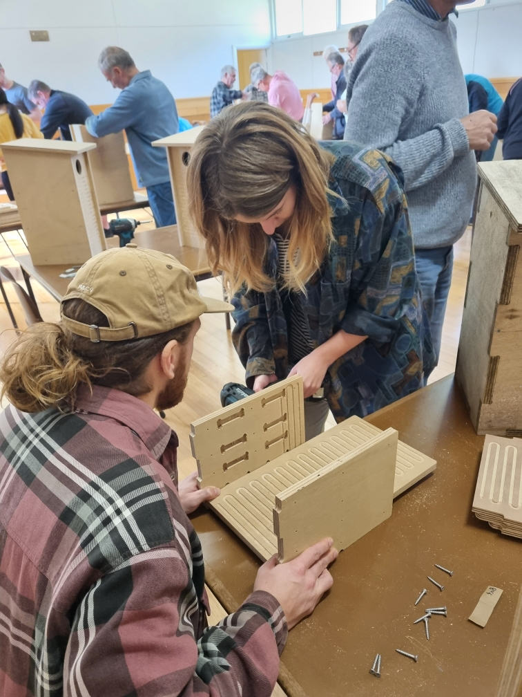 Nest Box Workshop in the Batesford Hall